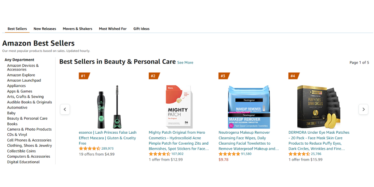 Cách tìm sản phẩm bán chạy trên Amazon
